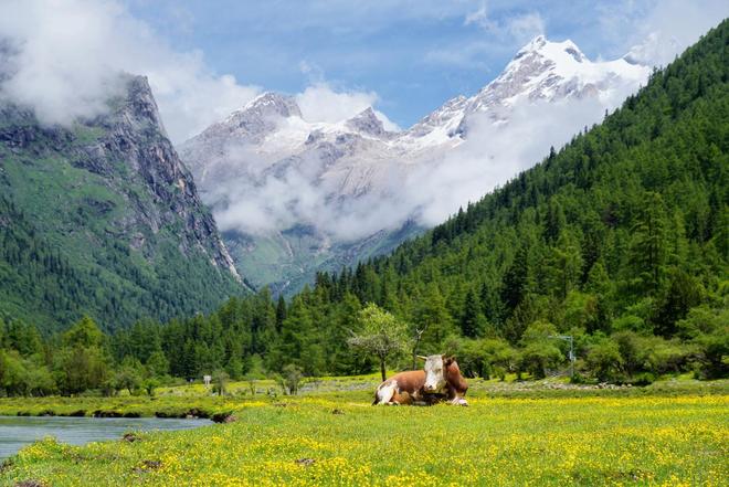 穿毕徒步地理手册：沉浸式穿越神山秘境冰球突破游戏此生必走！收好四姑娘山长(图1)